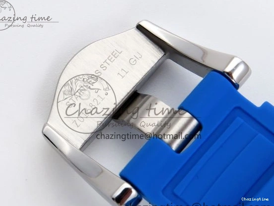 0506 SEAMASTER PLANET OCEAN 6000M ULTRA DEEP 45.5MM SS TF 1:1 BEST EDITION WHITE DIAL BLUE BEZEL ON RUBBER STRAP A SunProtective 7762